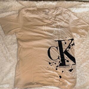 Calvin Klein Kids Beige Graphic Tee